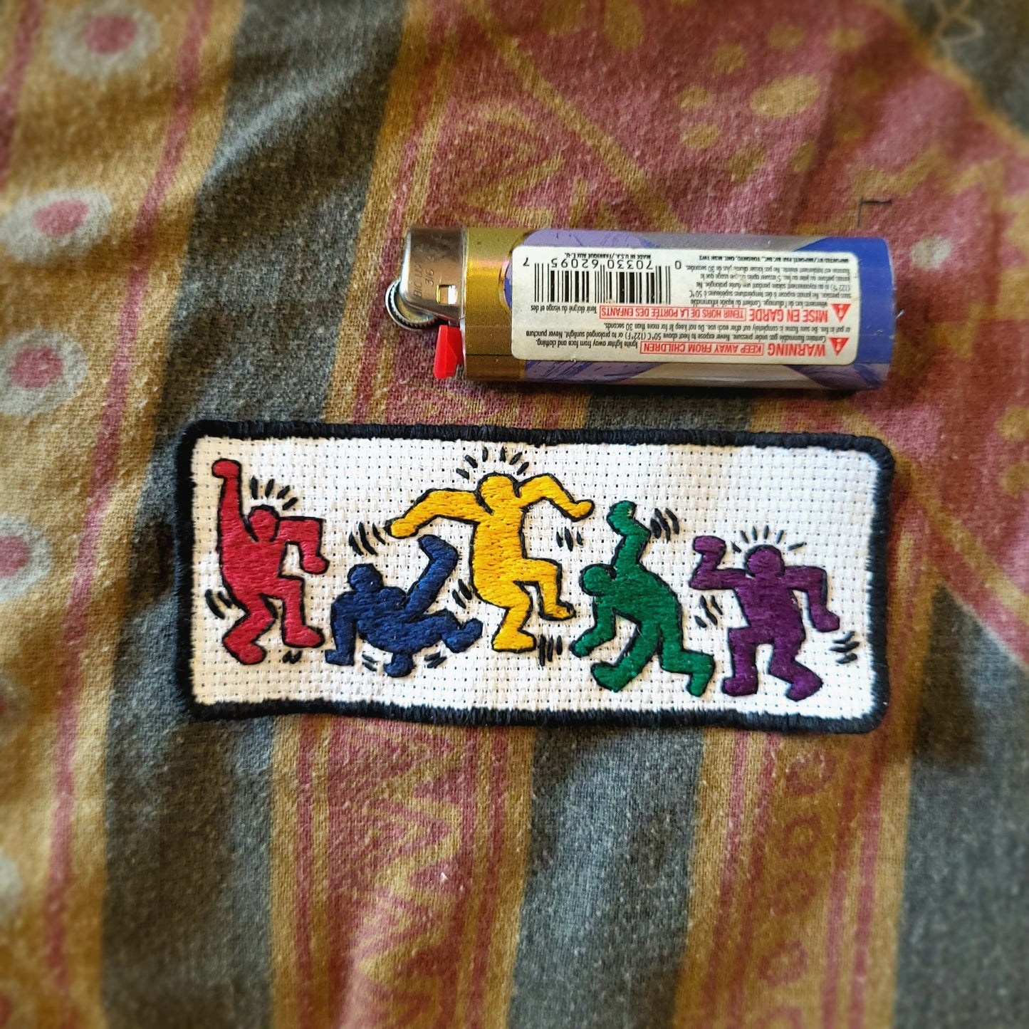 5inch Keith Haring Dancers Patch