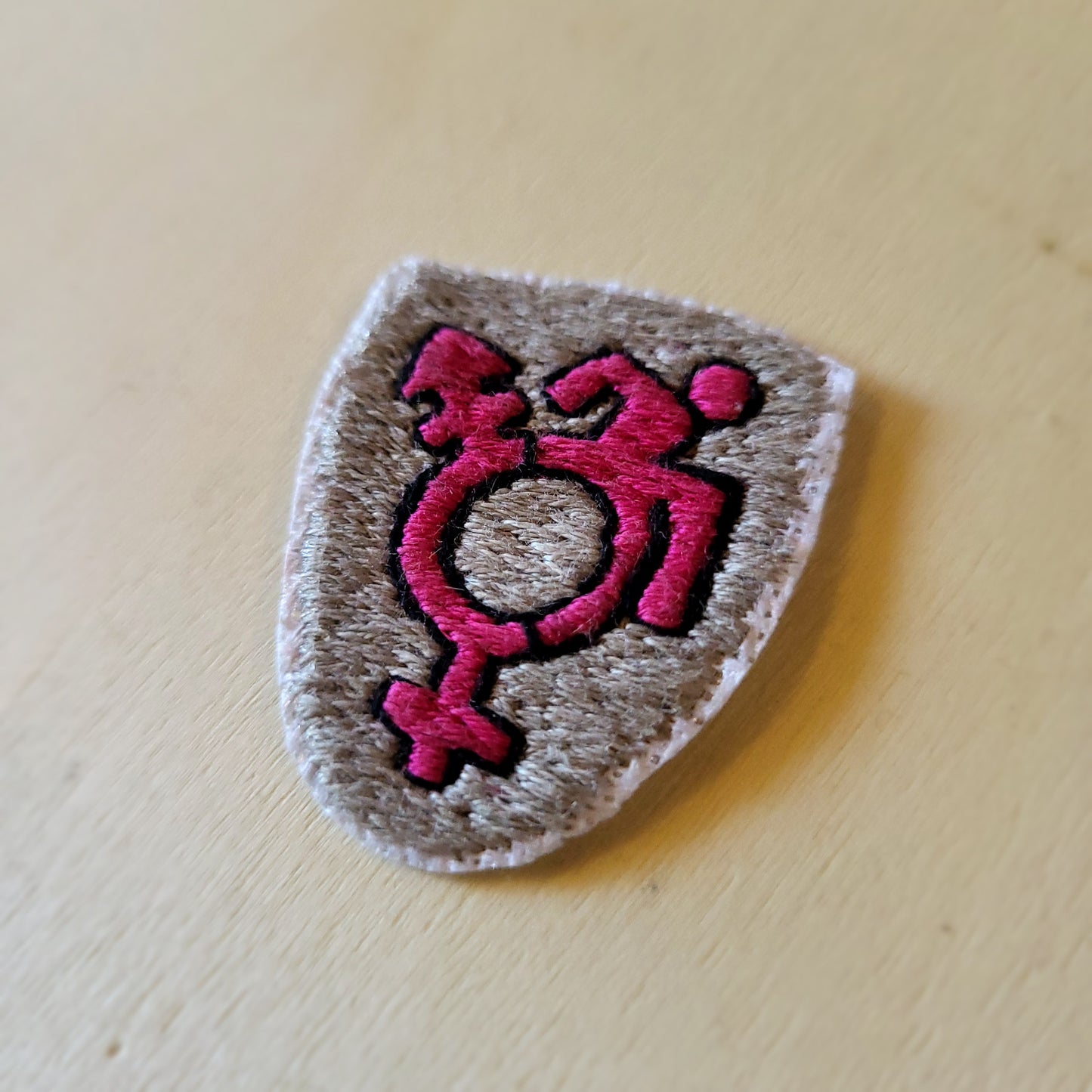 Queer Cripple Pride Patch, Hand Stitched