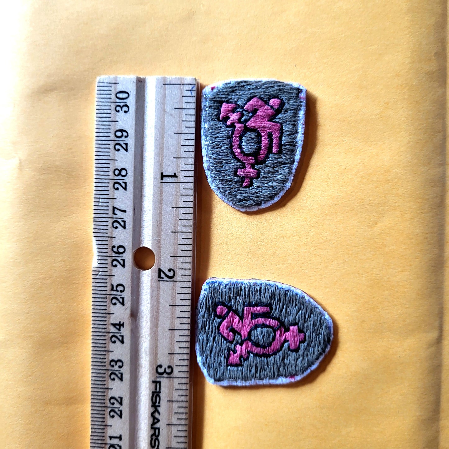 Queer Cripple Pride Patch, Hand Stitched