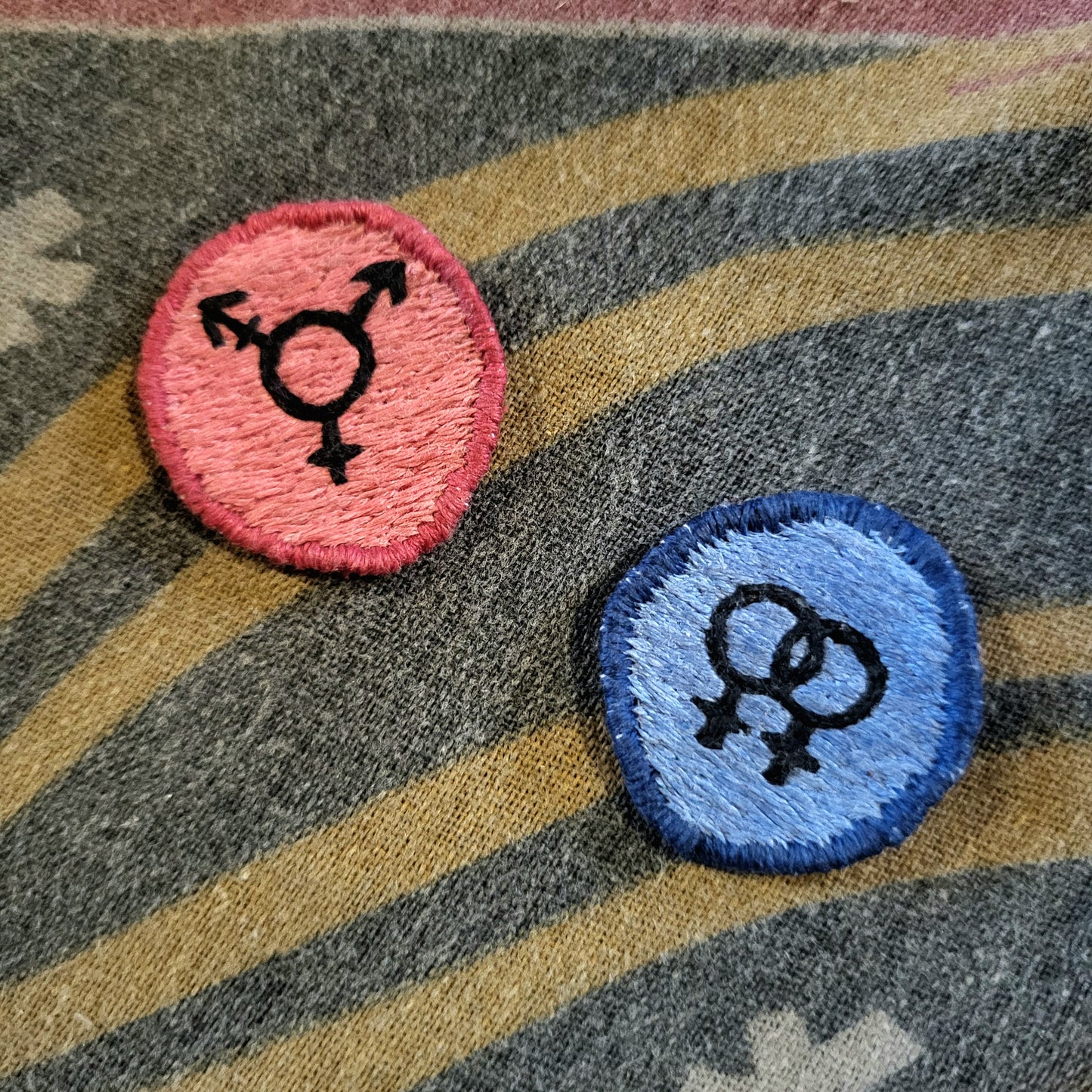 Queer Merit Patches, Custom, handstitched