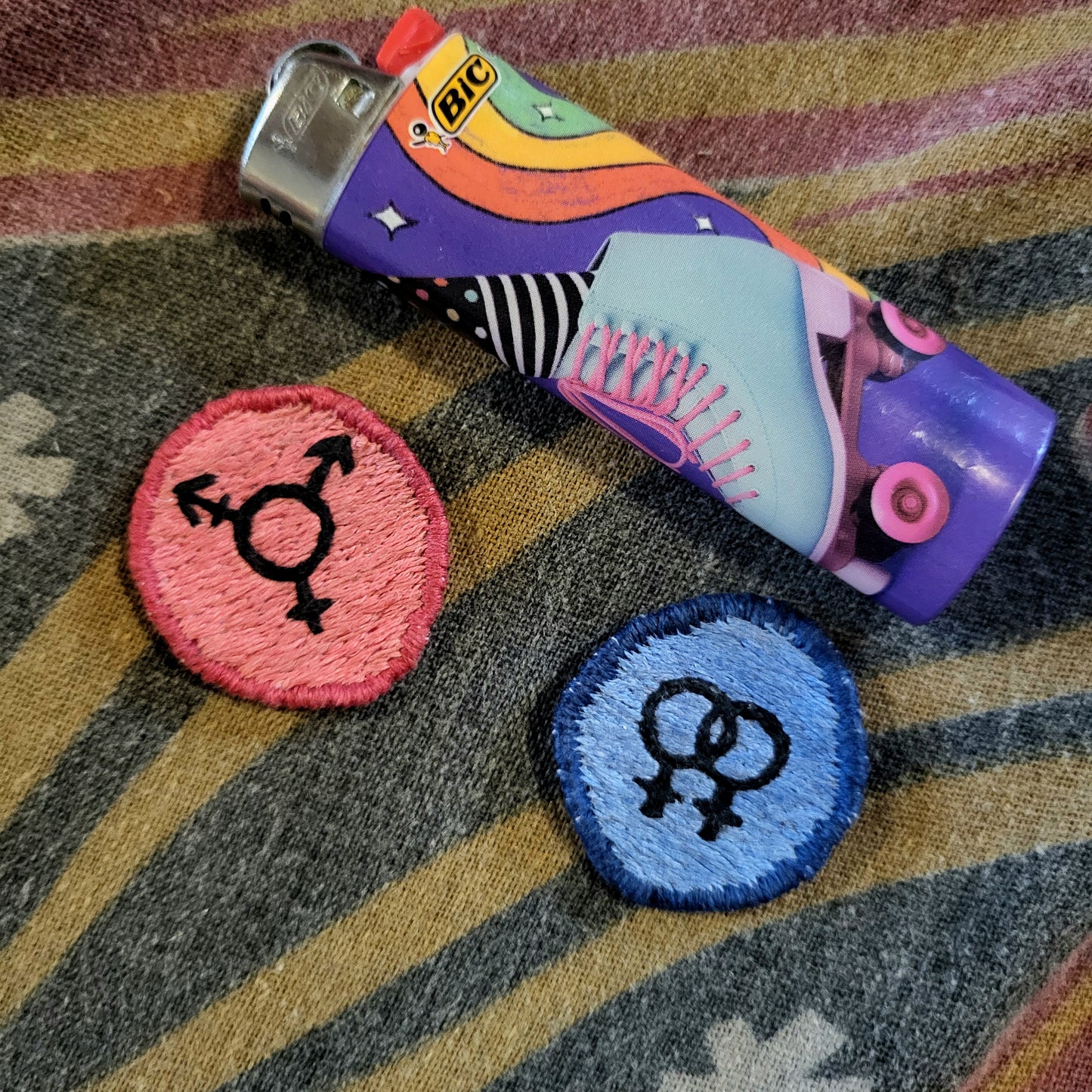 Queer Merit Patches, Custom, handstitched