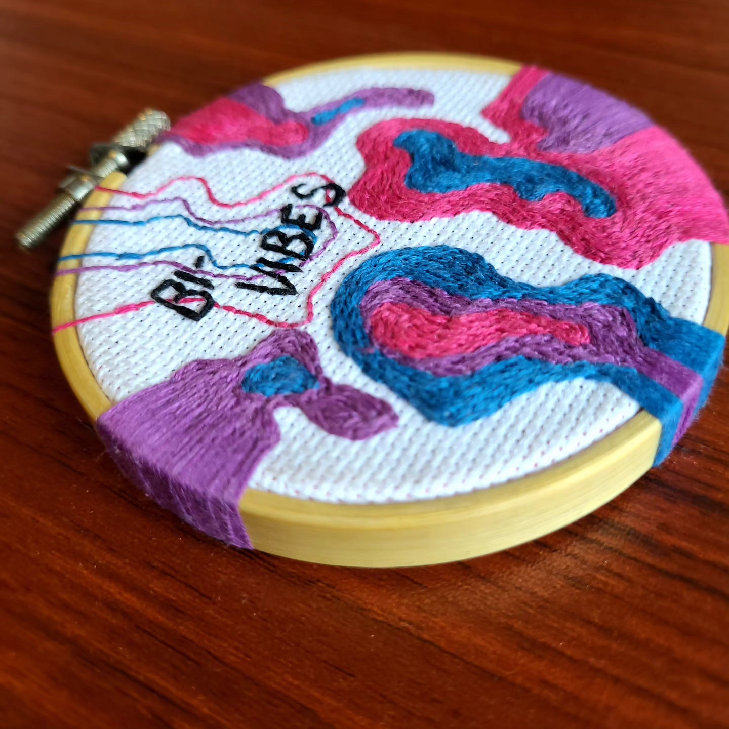 Bi Vibes Free Flow Embroidery *one off*