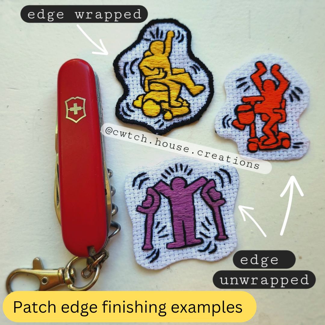 F*cking Dogs, a Keith Haring Hand Embroidered Patch