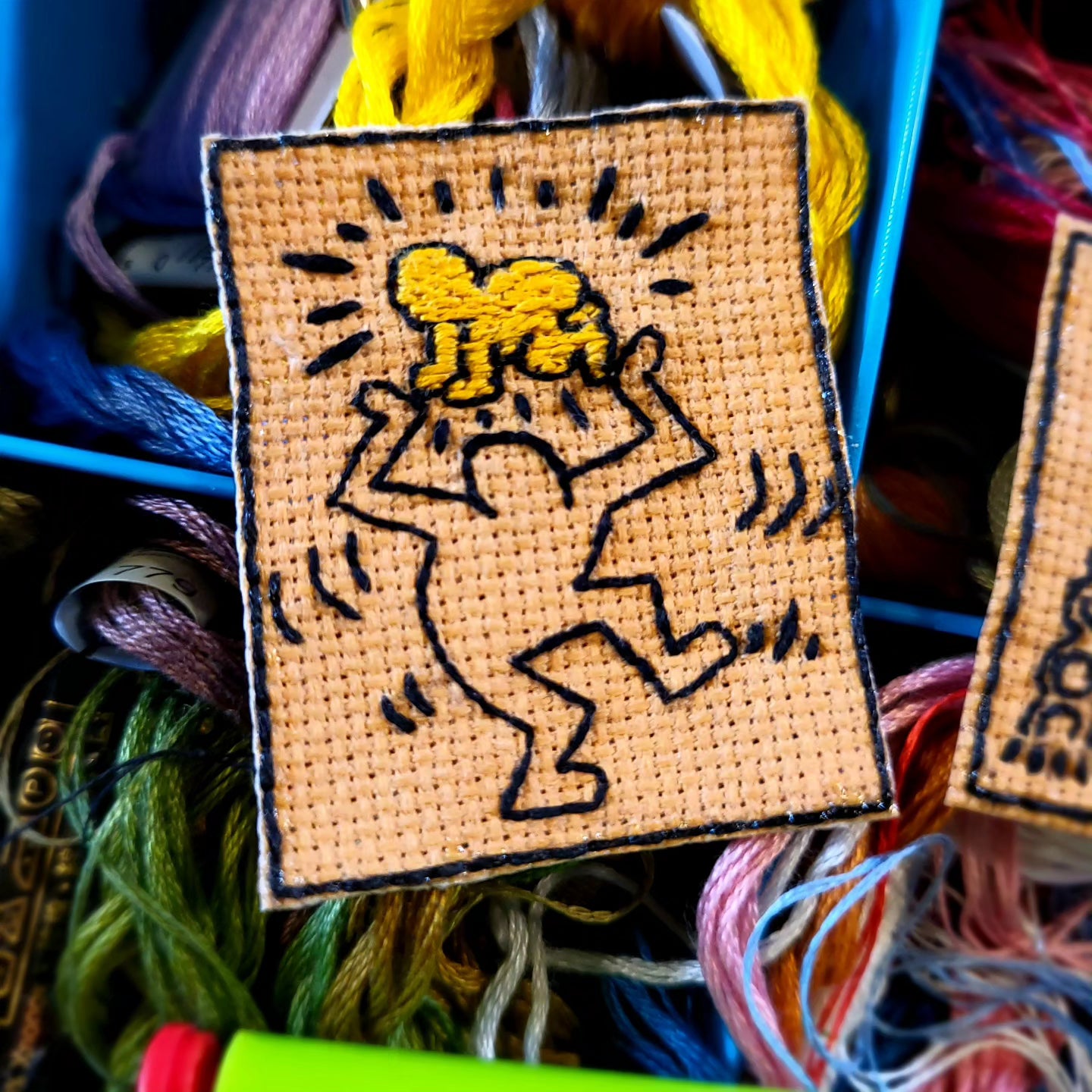 Raised Radiant Baby, Keith Haring Hand Embroidered Patch