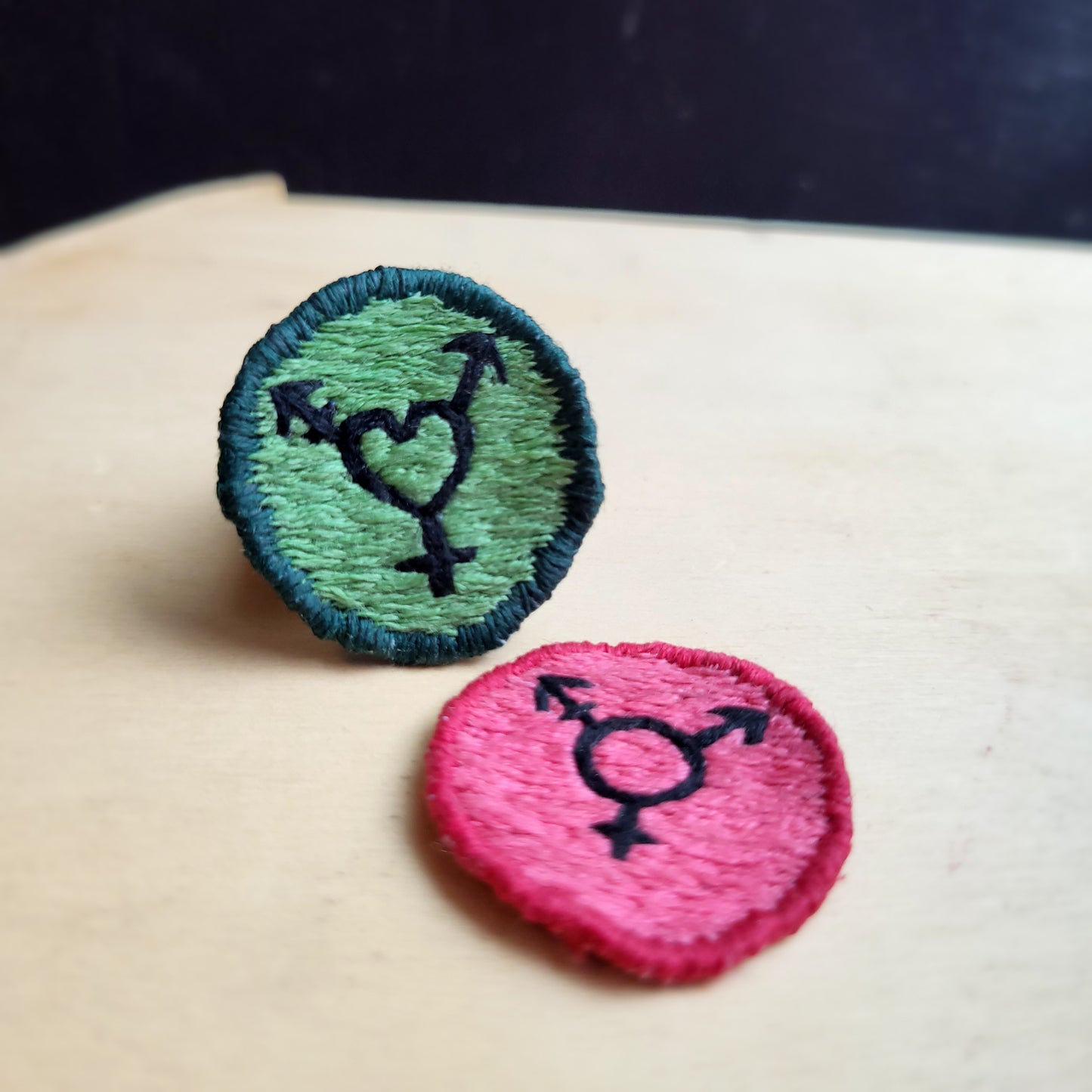Queer Merit Patches, Custom, handstitched