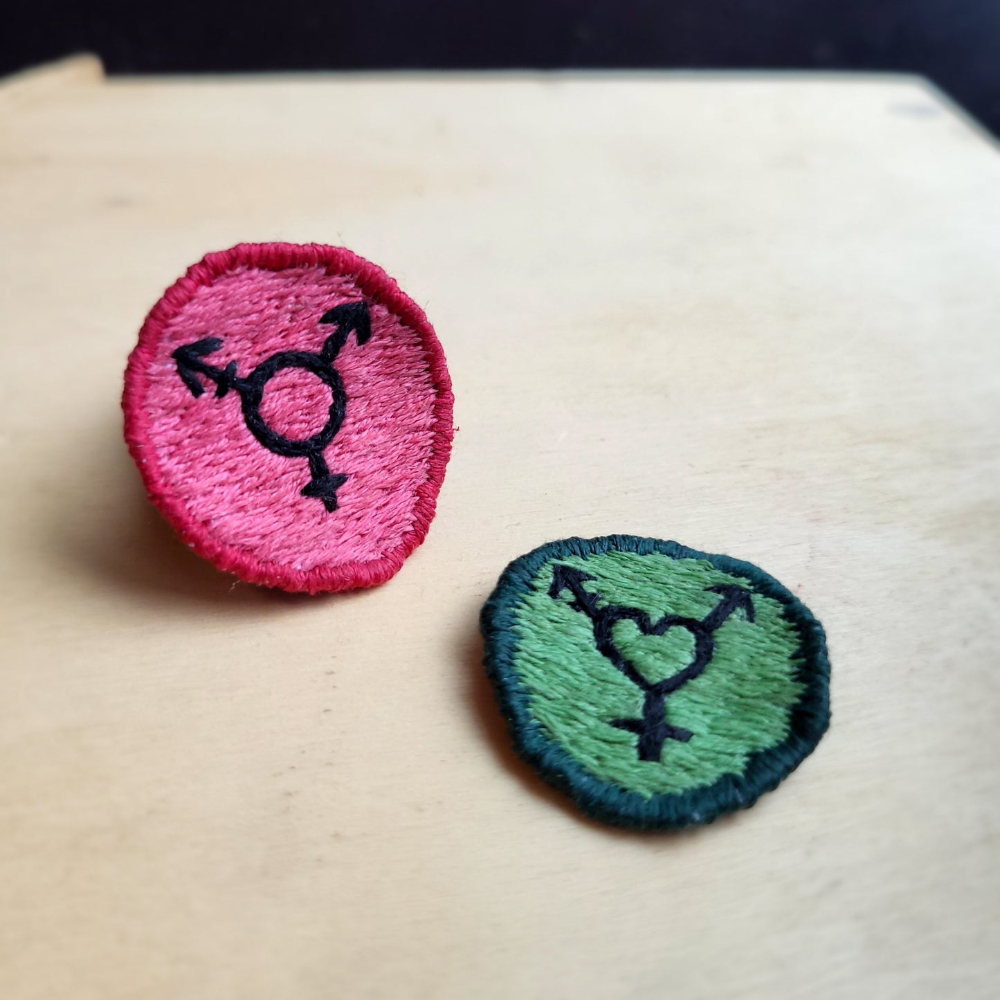 Queer Merit Patches, Custom, handstitched