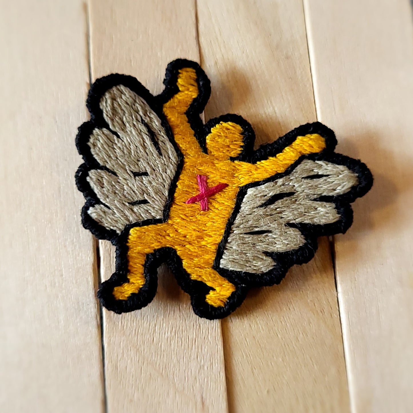 Winged Angel Dancers, Keith Haring sketch Patches