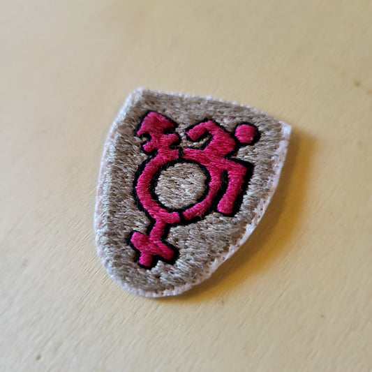 Queer Cripple Pride Patch, Hand Stitched