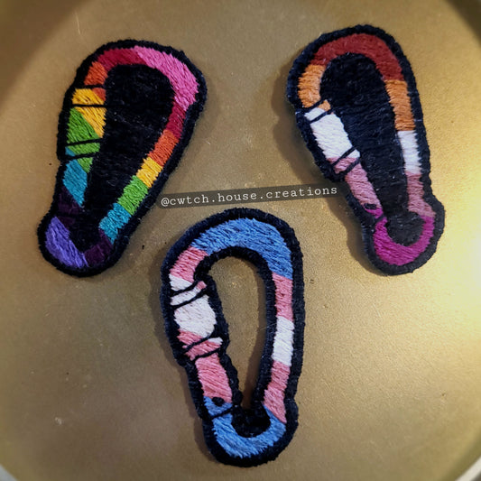 Carabiner Pride Flag Patches