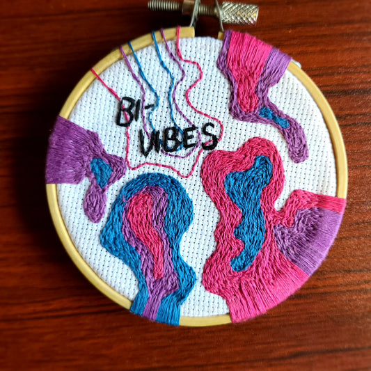 Bi Vibes Free Flow Embroidery *one off*