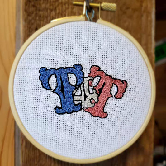 T4T trans pride Hand Stitched Embroidery (hoop or patch)