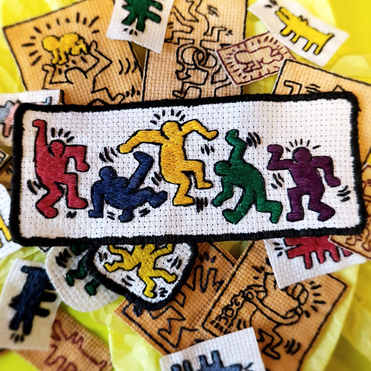 5inch Keith Haring Dancers Patch
