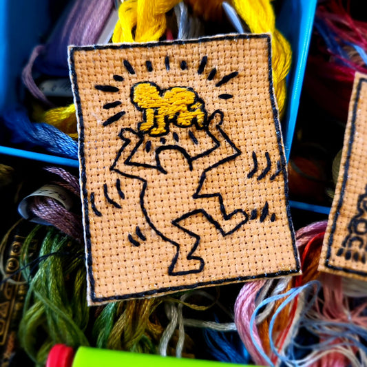 Raised Radiant Baby, Keith Haring Hand Embroidered Patch
