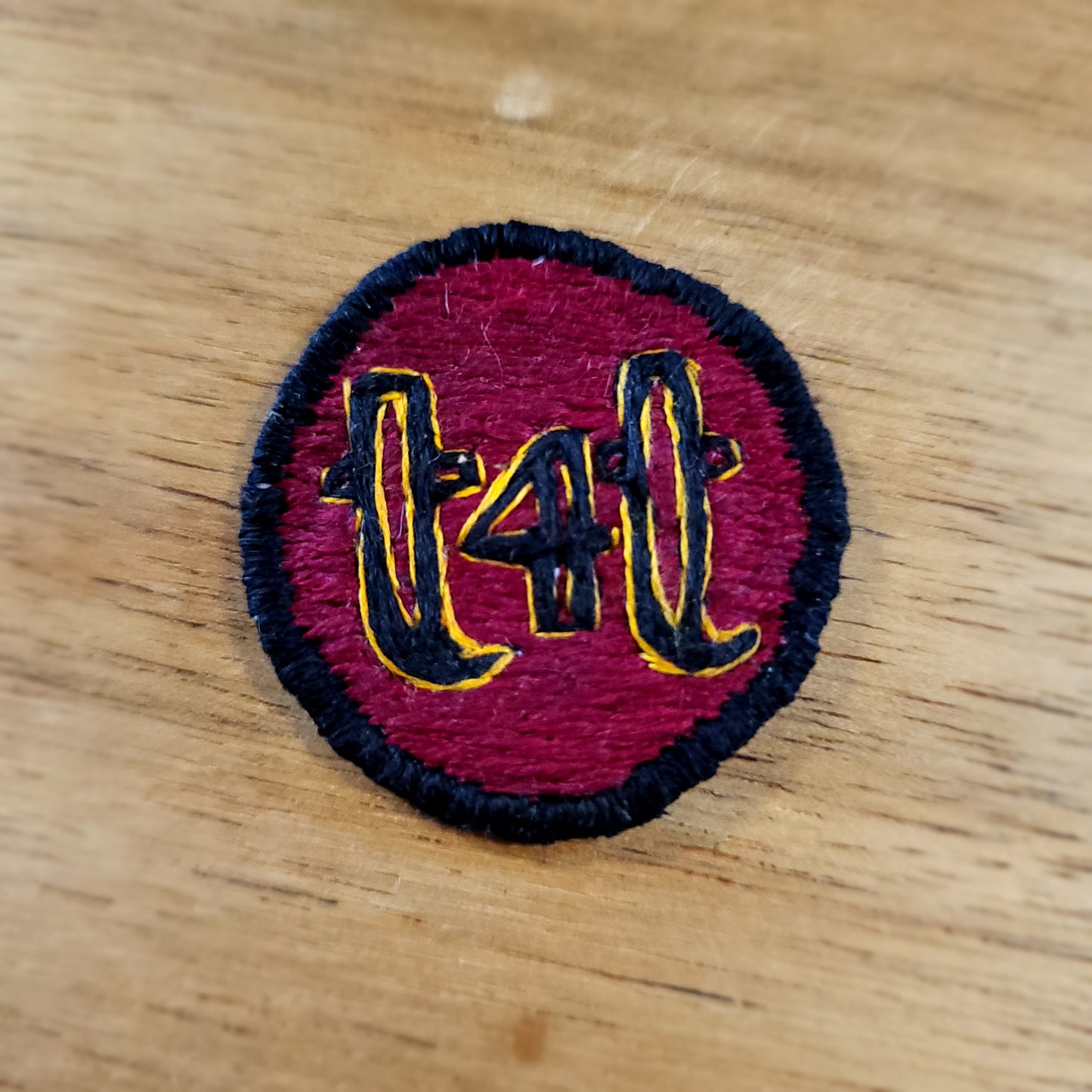 T4T badges, handstitched patches.