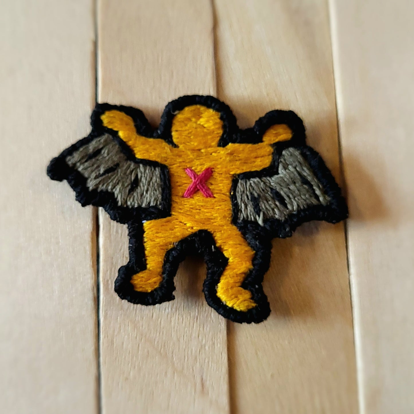 Winged Angel Dancers, Keith Haring sketch Patches