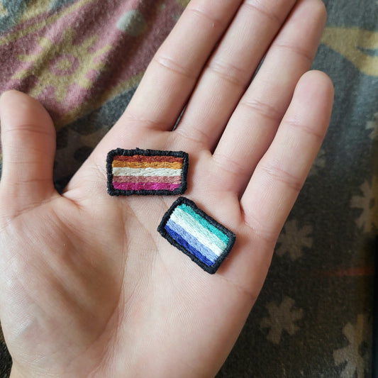 MINI Sapphic/Lesbian, Gay/MLM pride flag