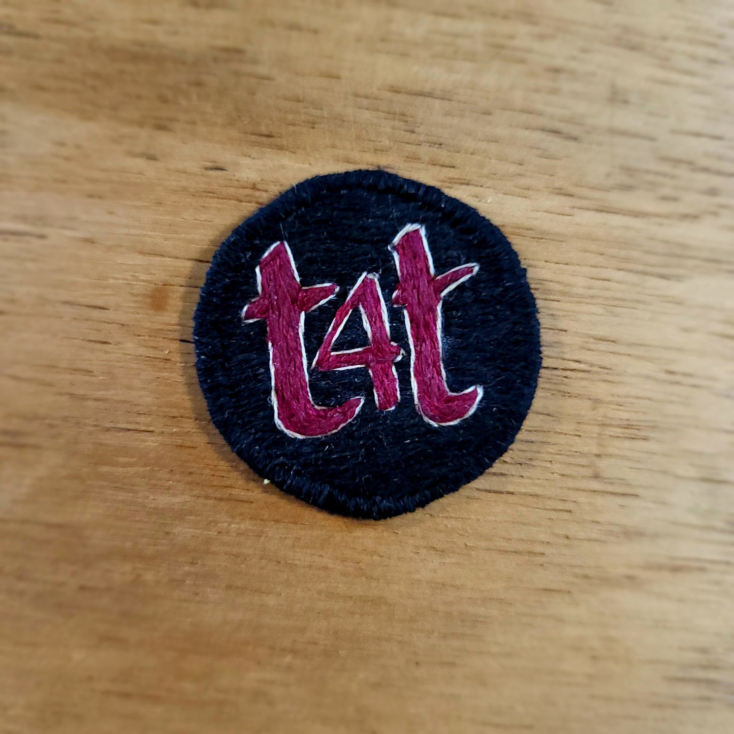 T4T badges, handstitched patches.